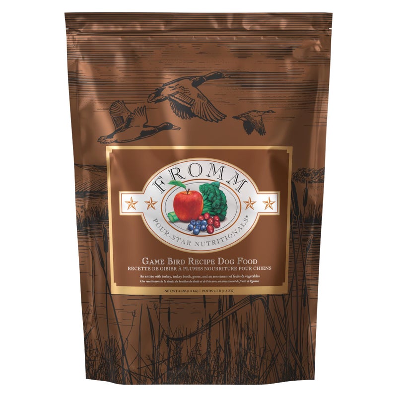 Fromm Four-Star Nutritionals Game Bird Dog Food - Premium Dry Dog Food - Turkey Recipe - 4 lb - Image 1